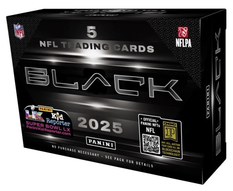 2025 Panini Black Football Hobby 12 Box Case