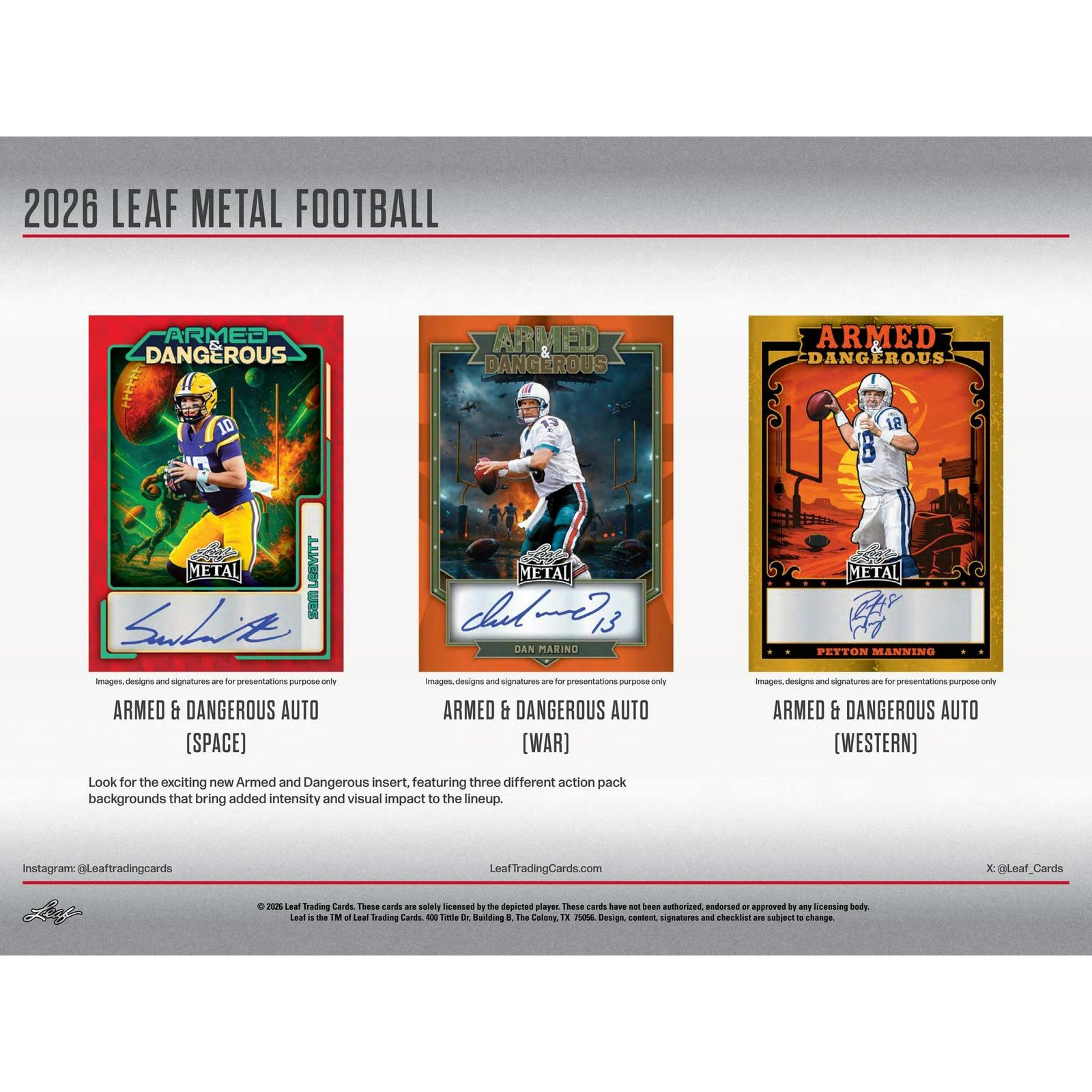 2026 Leaf Metal Football Hobby 10-Box Case - Image 10