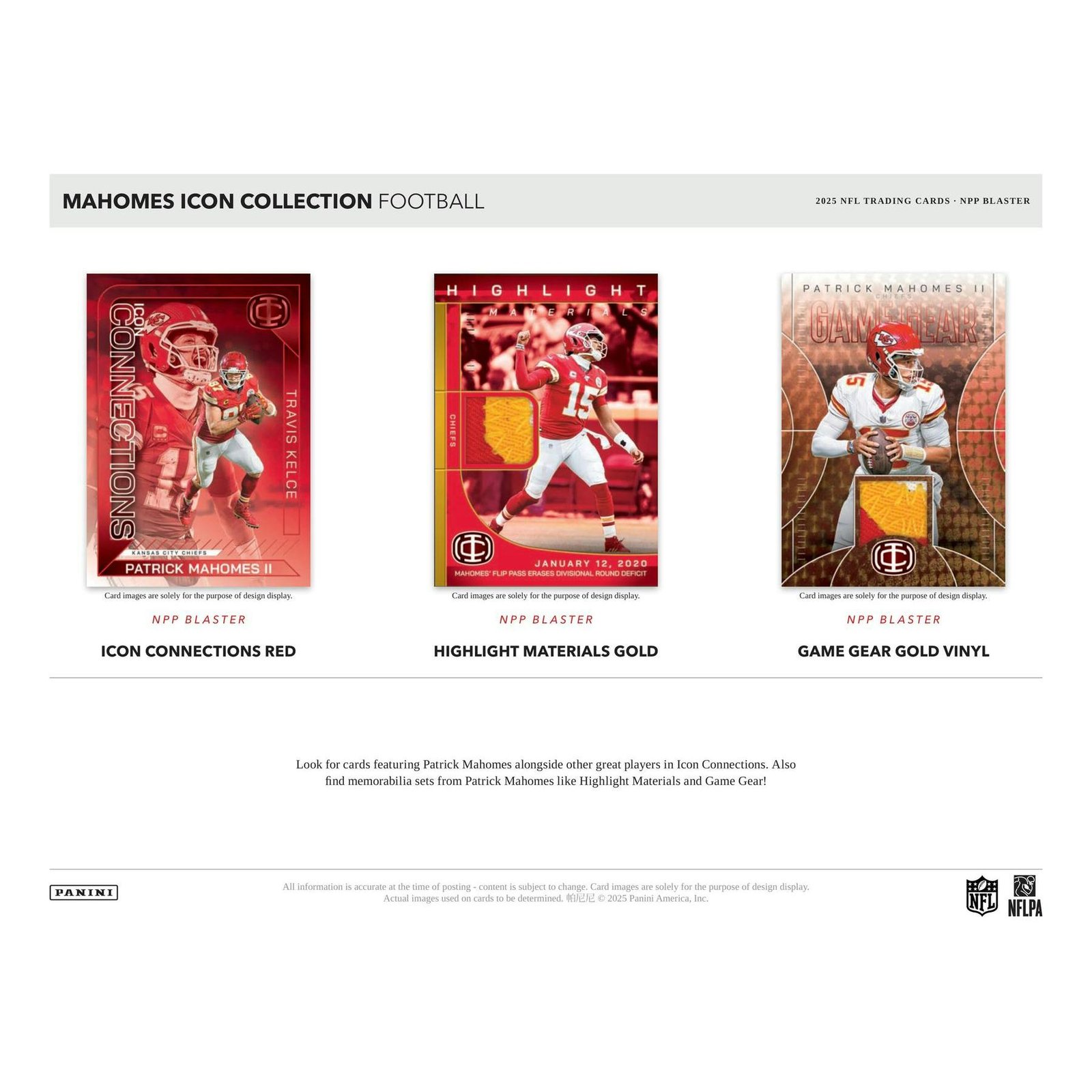 2025 Panini Mahomes Icon Collection Football Blaster 20-Box Case - Image 11