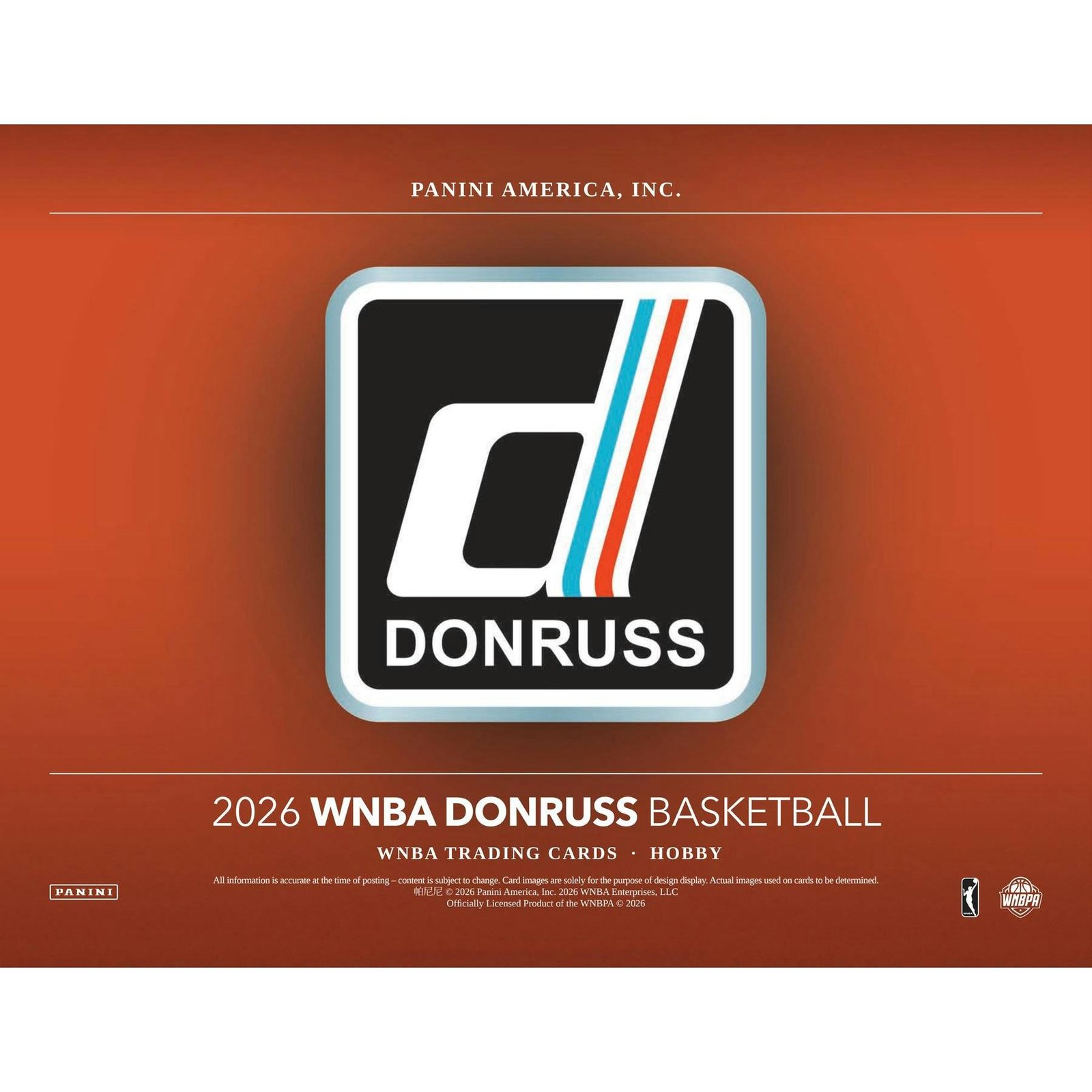 2026 Panini Donruss WNBA Basketball Hobby 16-Box Case (Presell) - Image 5