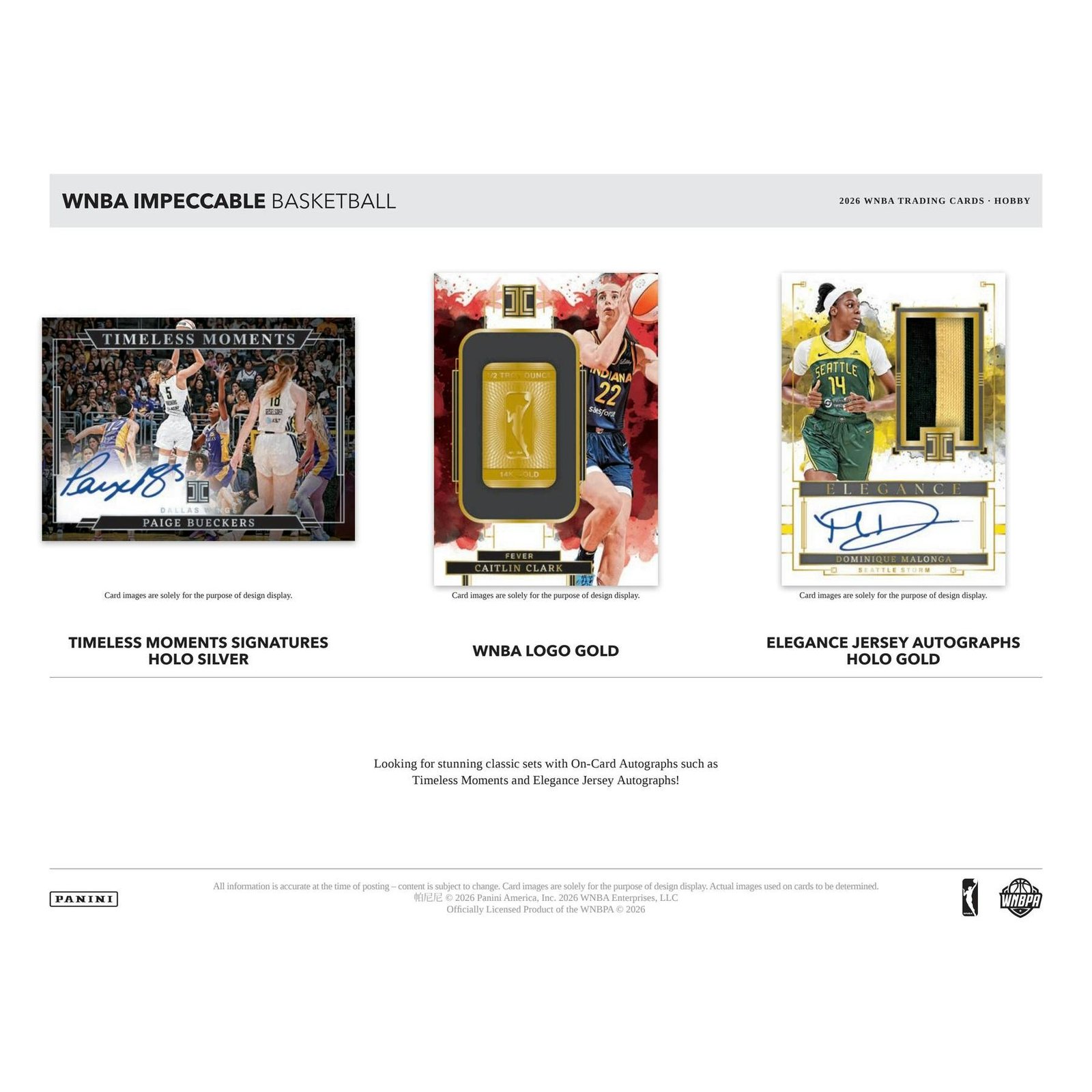 2026 Panini Impeccable WNBA Basketball Hobby 3-Box Case (Presell) - Image 2