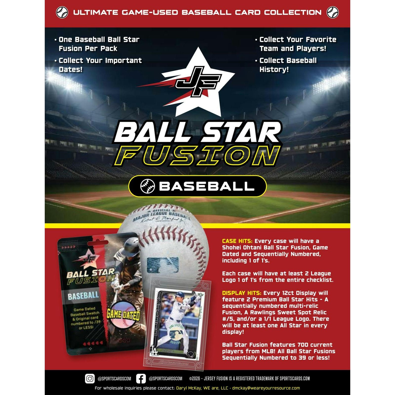 2026 Jersey Fusion Ball Star Baseball Hobby 8-Box Case - Image 8