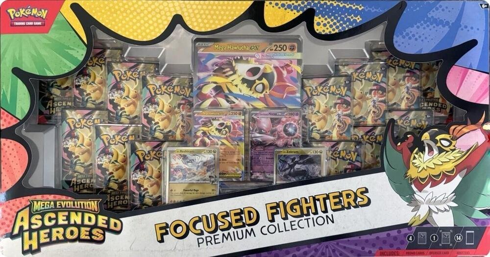 Pokémon Ascended Heroes Focused Fighters Premium Collection – Sam’s Club Excl.