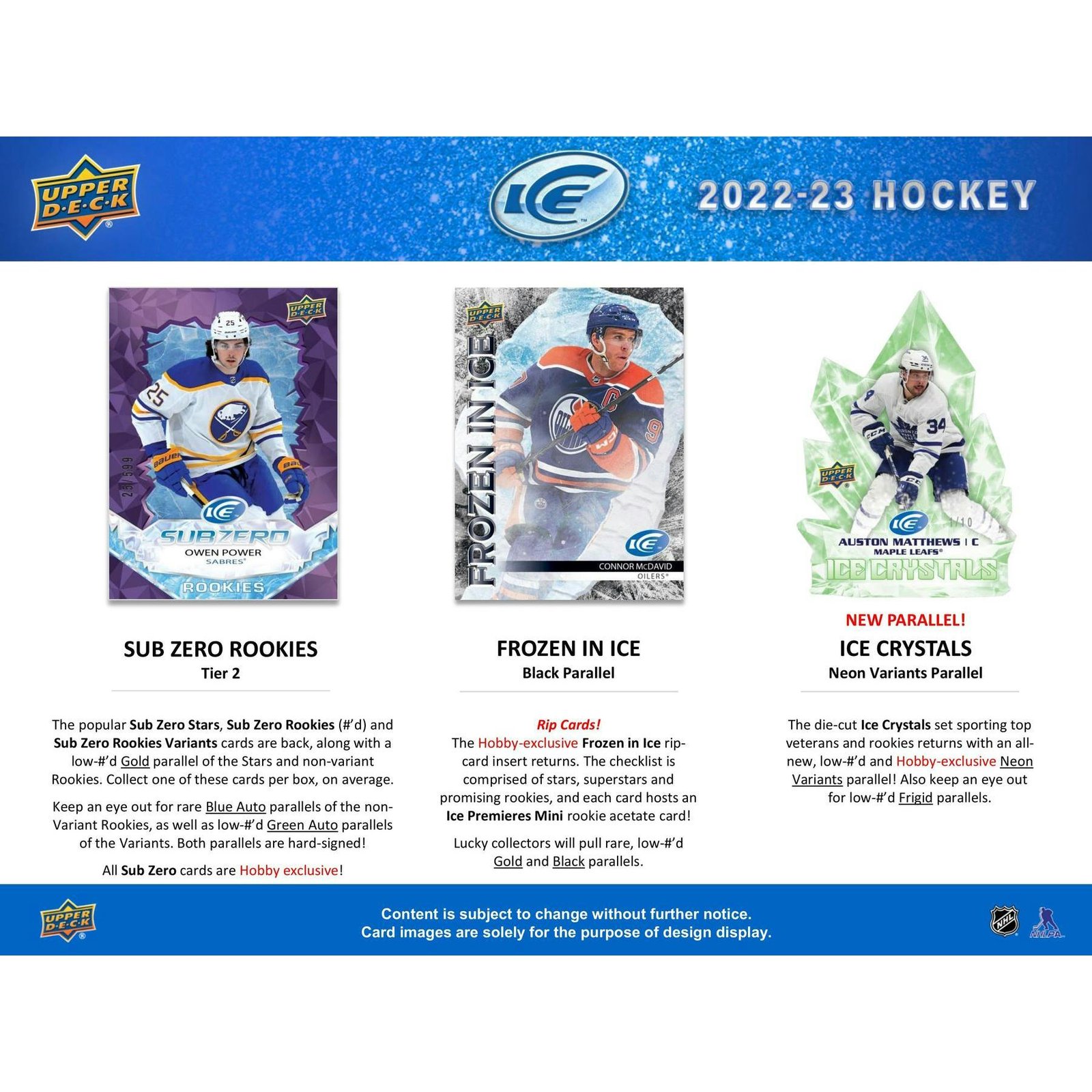 2022/23 Upper Deck Ice Hockey Hobby 24-Box Case (Factory Fresh) - Image 9
