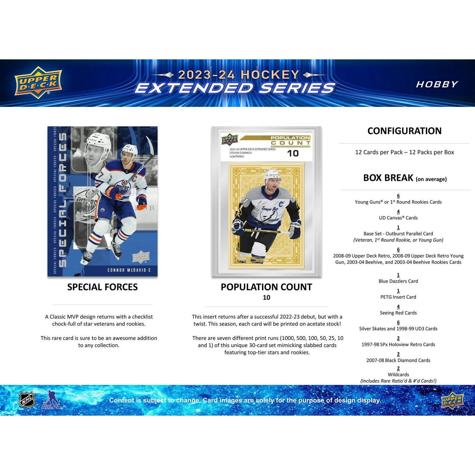 2023/24 Upper Deck Extended Series Hockey Hobby 12-Box Case - Image 7