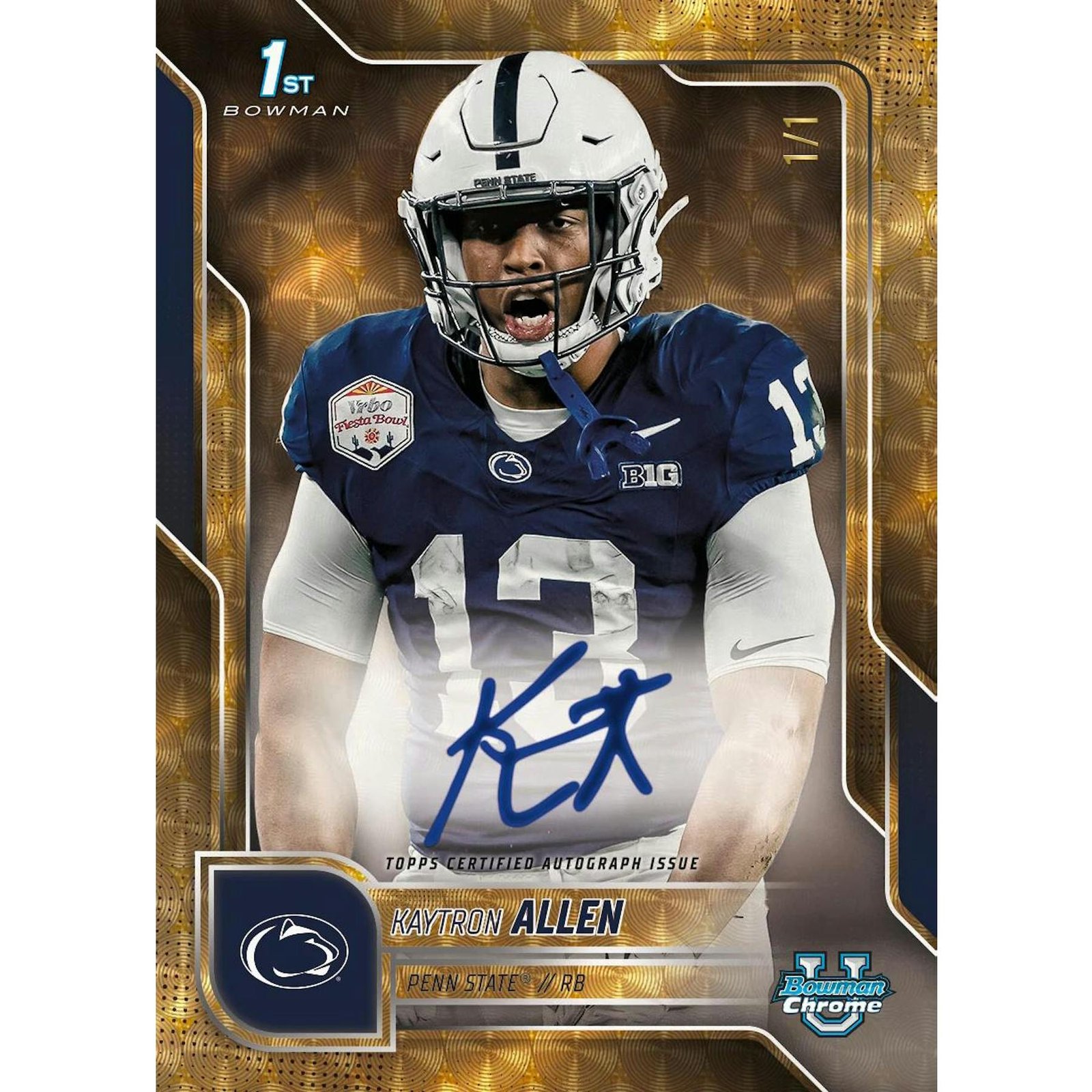2025 Bowman University Chrome Football Blaster 40-Box Case - Image 15