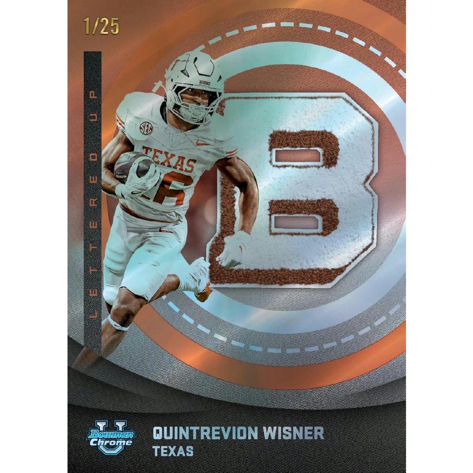 2025 Bowman University Chrome Football Blaster 40-Box Case - Image 18