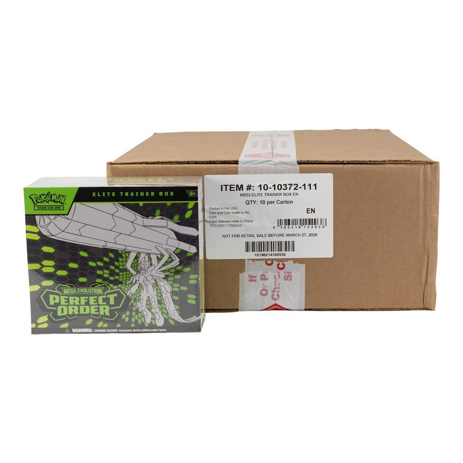 Pokemon Mega Evolution: Perfect Order Elite Trainer 10-Box Case - Image 4