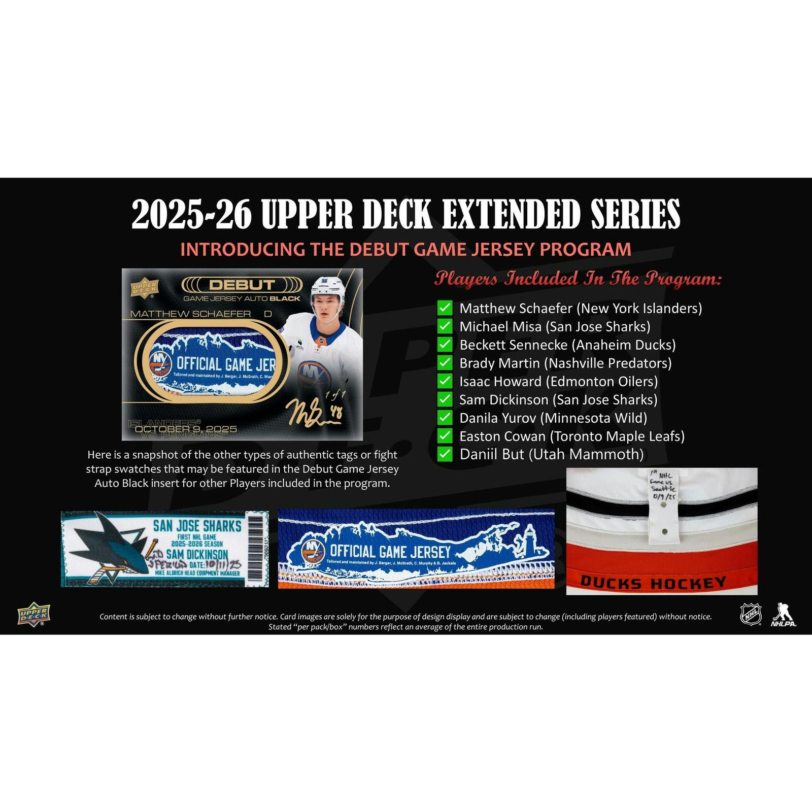 2025/26 Upper Deck Extended Series Hockey Hobby 12-Box Case - Image 12
