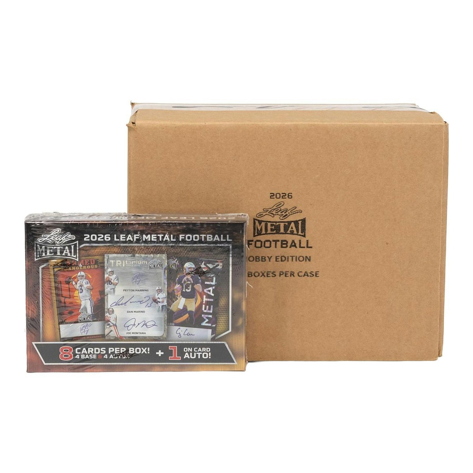2026 Leaf Metal Football Hobby 10-Box Case - Image 3