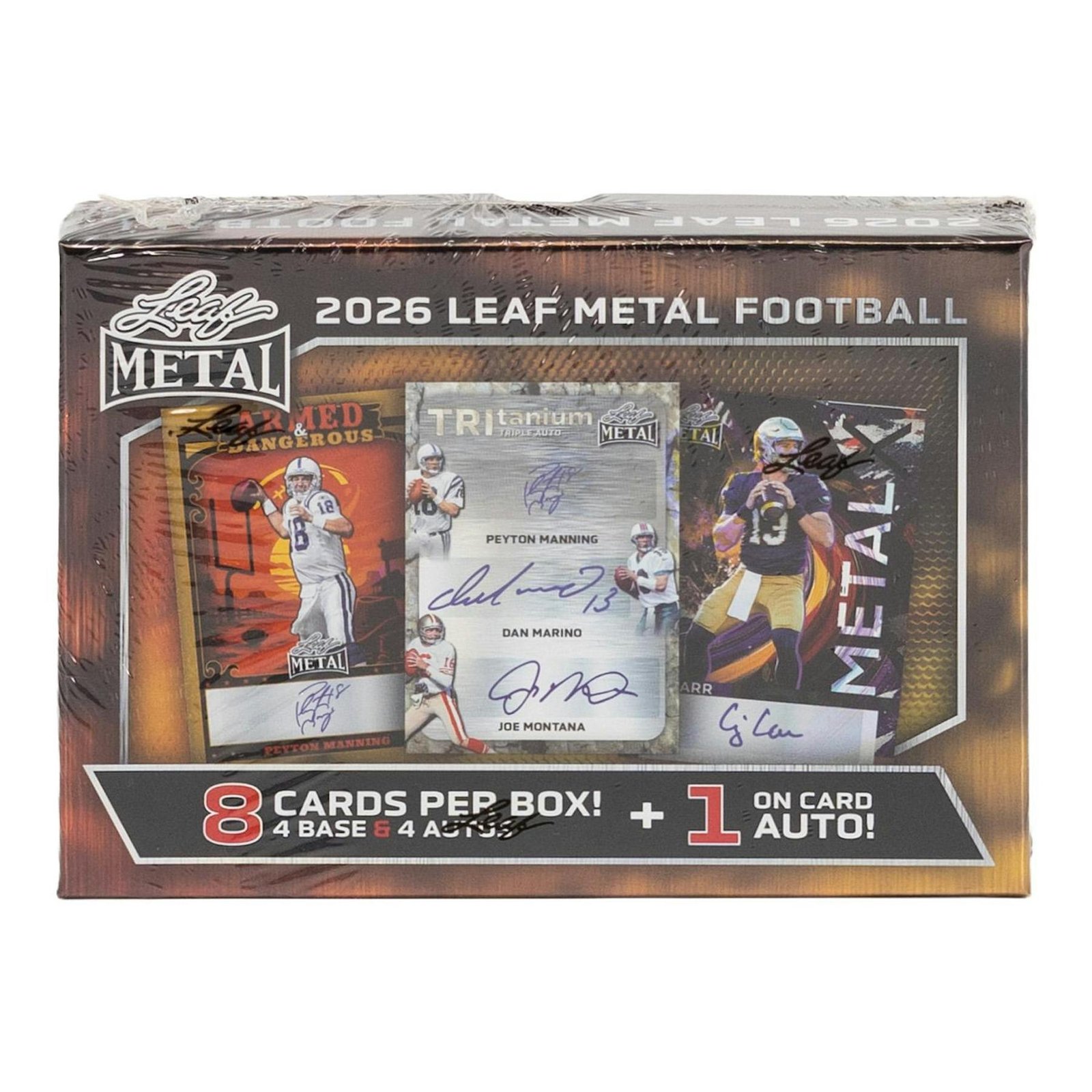2026 Leaf Metal Football Hobby 10-Box Case - Image 6