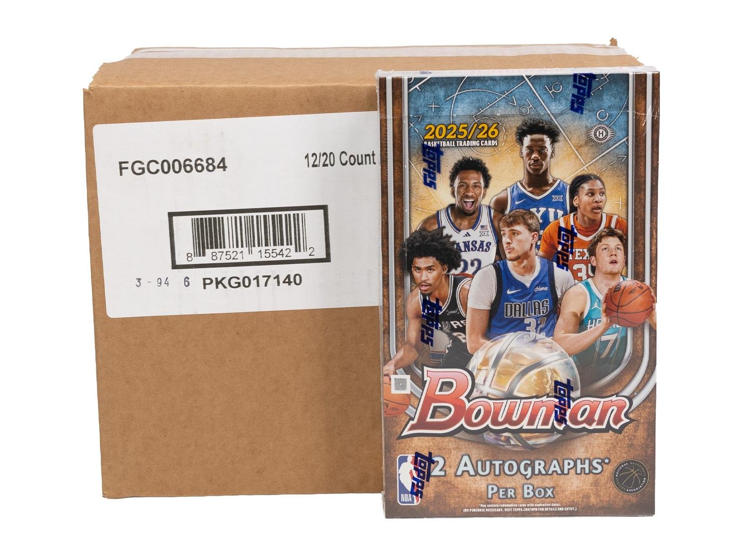 2025/26 Bowman Basketball Hobby 12-Box Case - Image 2