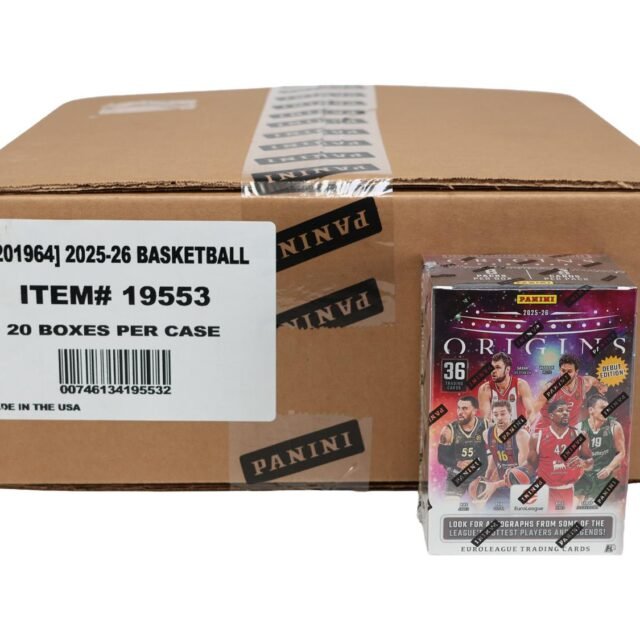 2025/26 Panini Origins EuroLeague Basketball H2 20-Box Case