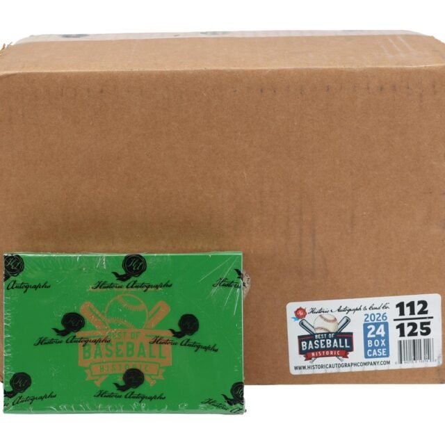 2026 Historic Autographs Best of Baseball Hobby 24-Box Case