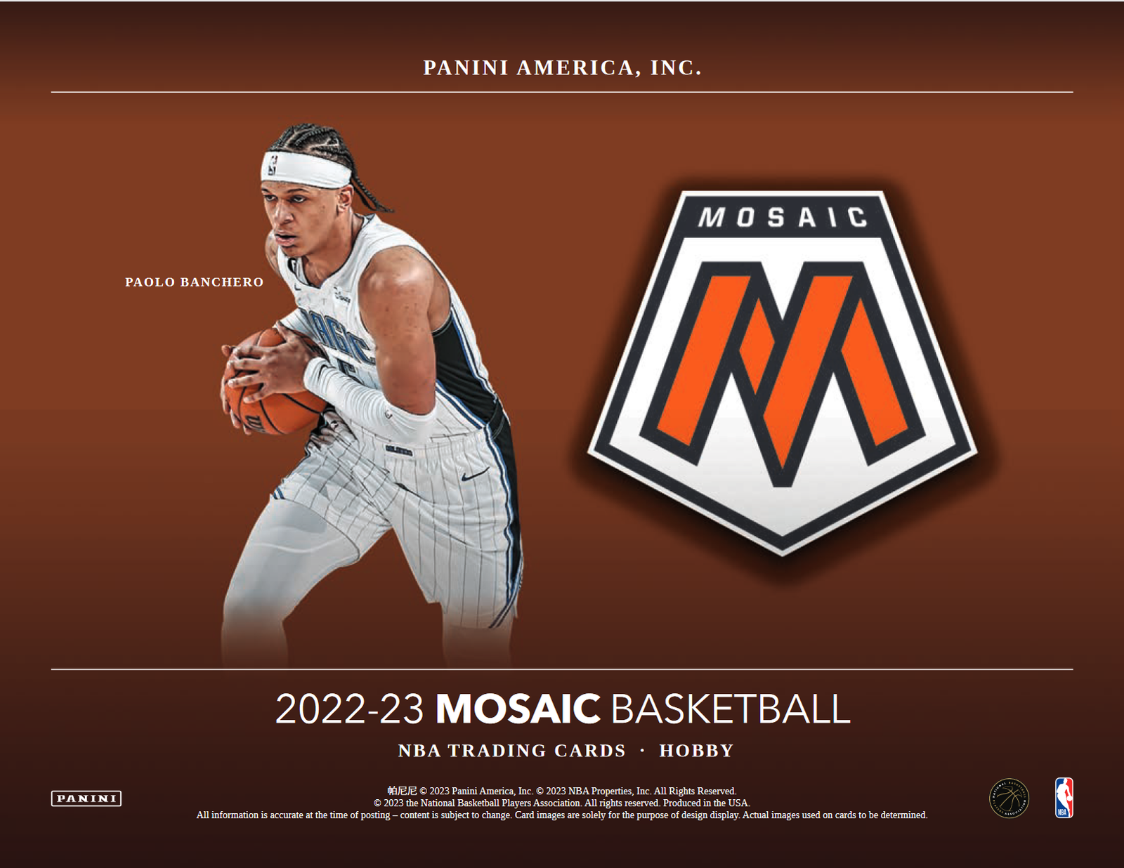 2022-23 Panini Mosaic Basketball Hobby 12 Box Case - Image 2