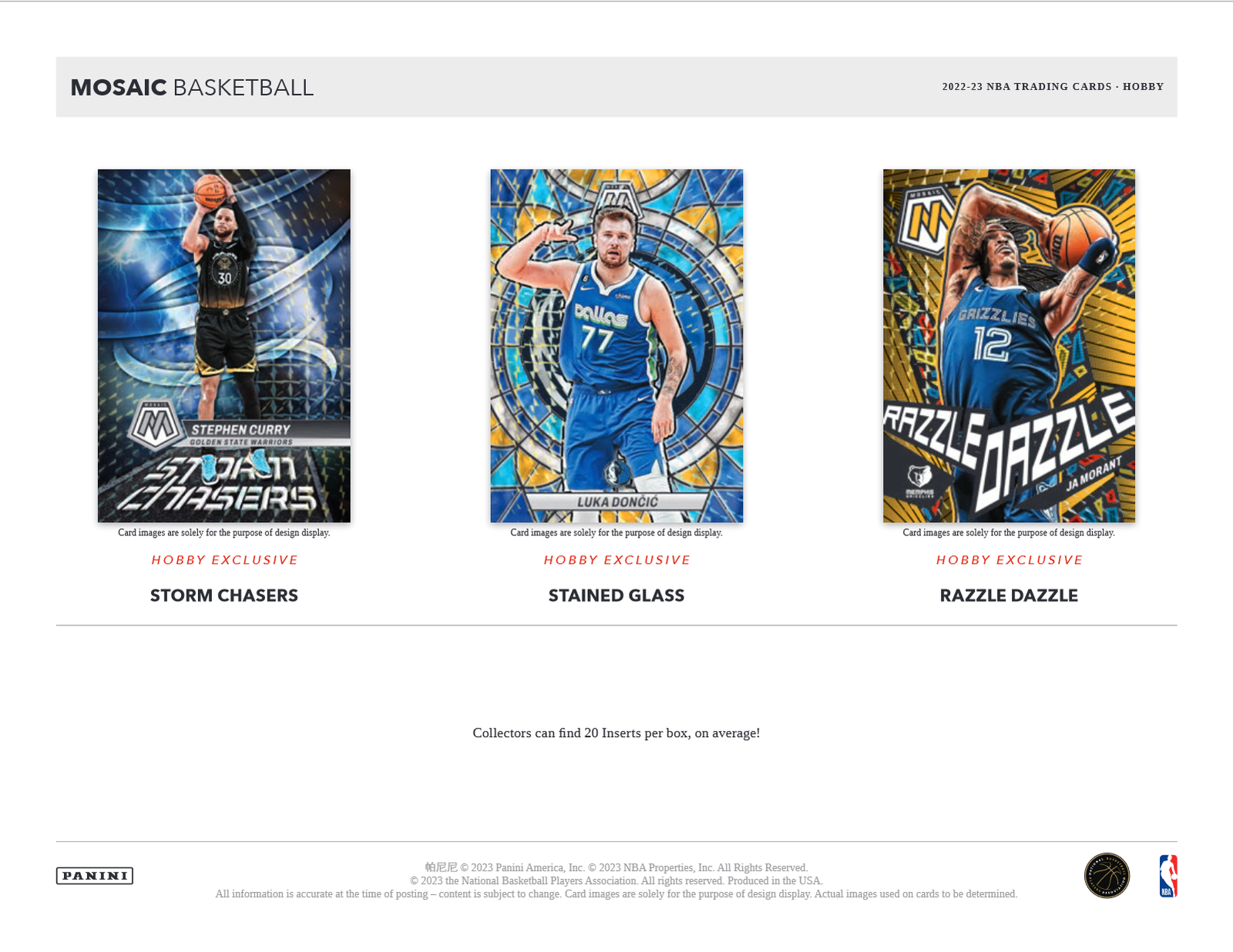 2022-23 Panini Mosaic Basketball Hobby 12 Box Case - Image 5