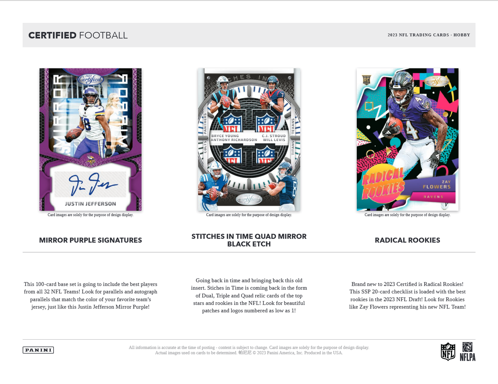 2023 Panini Certified Football Hobby 16 Box Case - Image 5