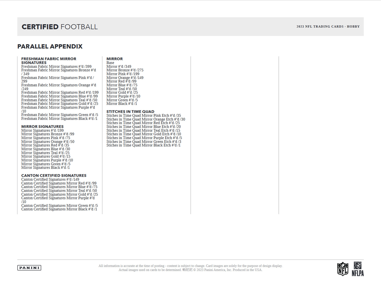 2023 Panini Certified Football Hobby 16 Box Case - Image 7