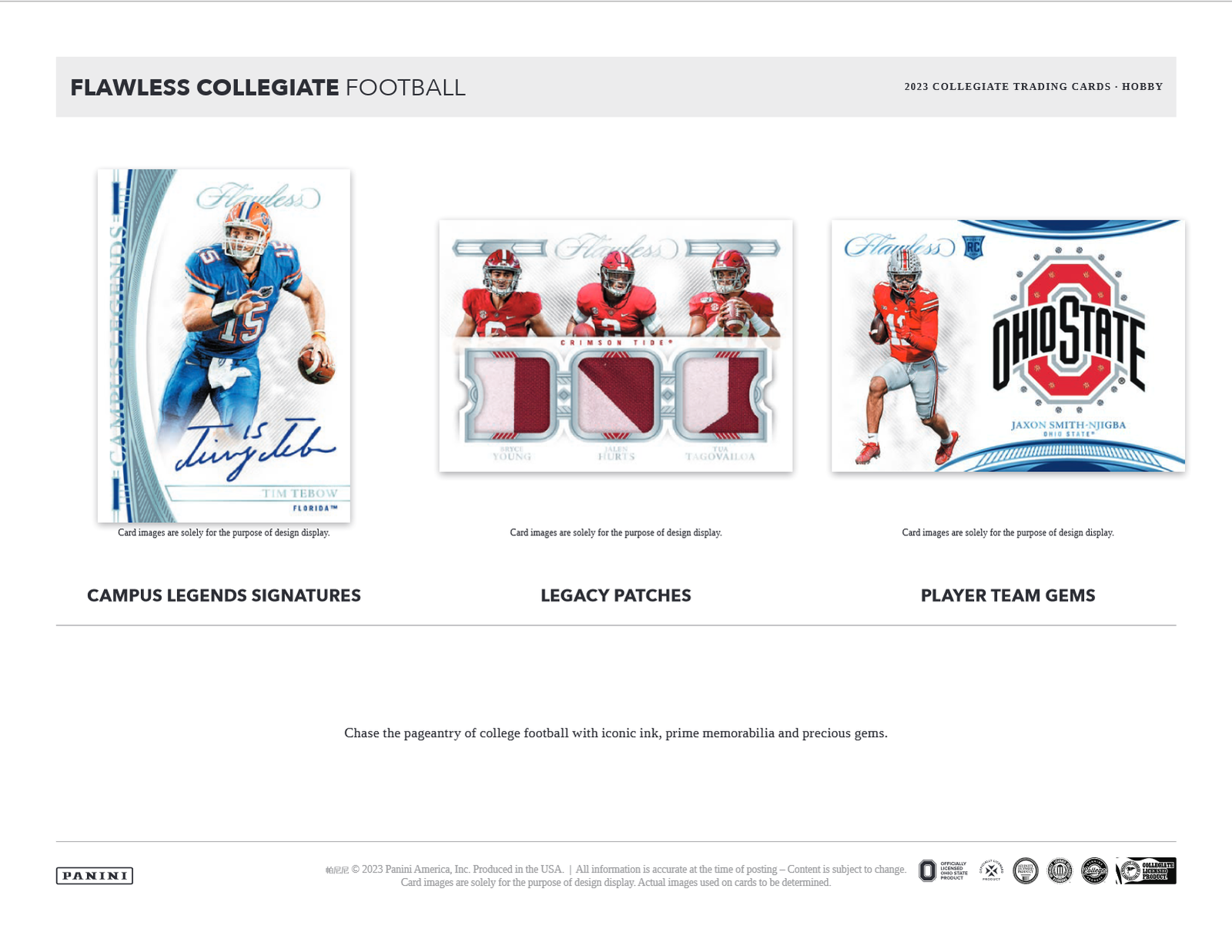 2023 Panini Flawless Collegiate Football Hobby Box - Image 5