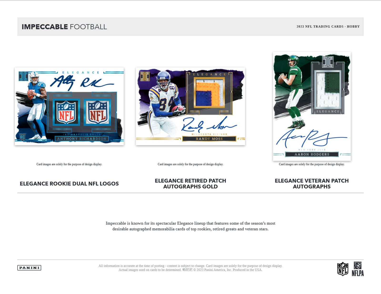 2023 Panini Impeccable Football Hobby Box - Image 3