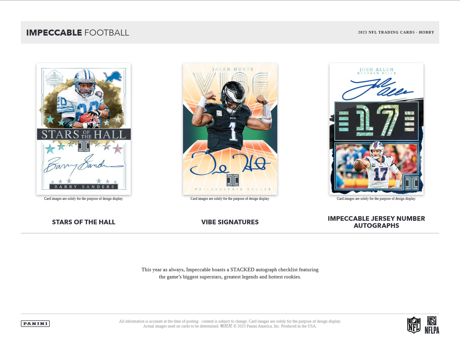 2023 Panini Impeccable Football Hobby Box - Image 5