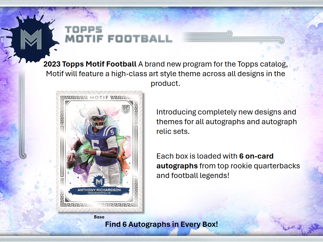 2023 Topps Motif Football Hobby 3 Box Case - Image 2