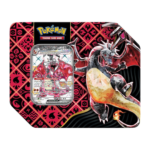 Pokemon Scarlet & Violet Paldean Fates Tin – 6 Tin Case