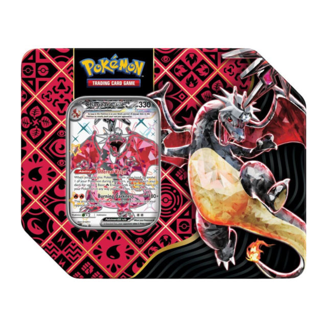 Pokemon Scarlet & Violet Paldean Fates Tin – 6 Tin Case