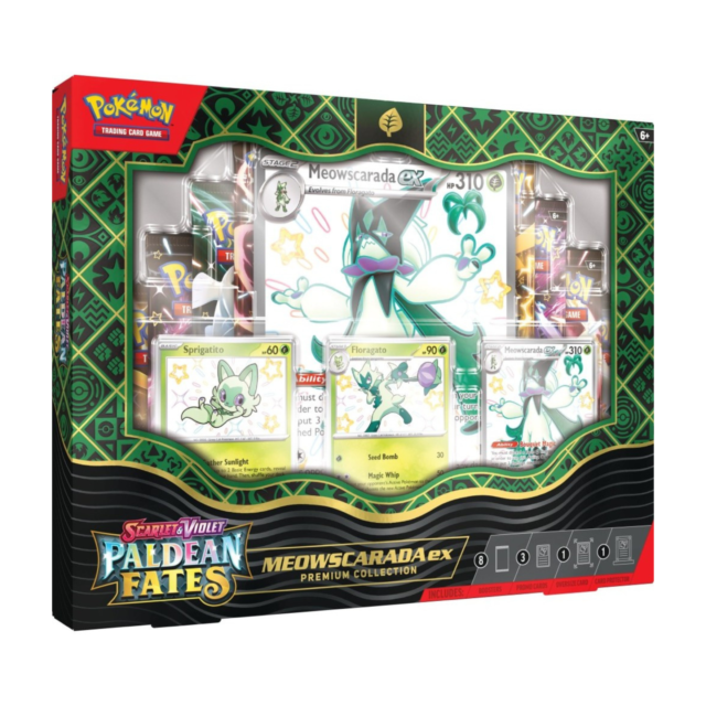 Pokemon Scarlet & Violet Paldean Fates EX Premium Collection Box – 6 Box Case