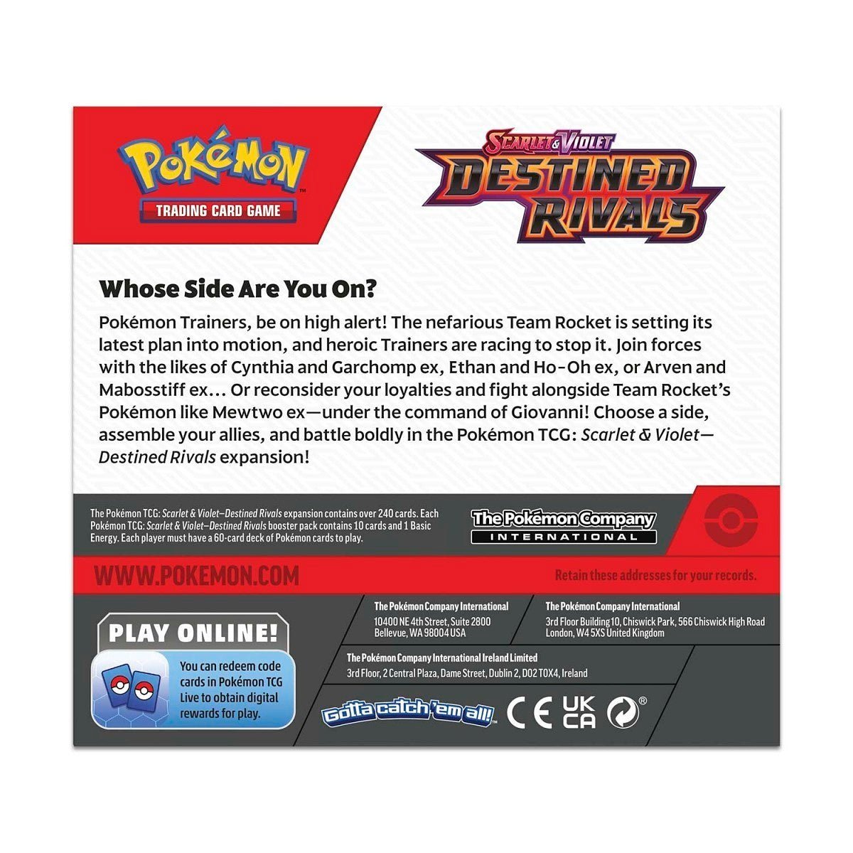 Pokemon: Scarlet & Violet Destined Rivals Booster Box (SV10) - Image 3