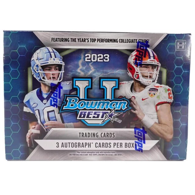 2023 Bowman Best University Football Breakers Delight 10-Box Case