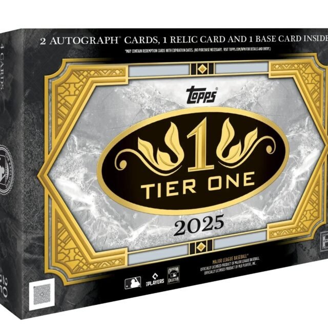 2025 Topps Tier 1 Baseball Hobby Box 12-box case