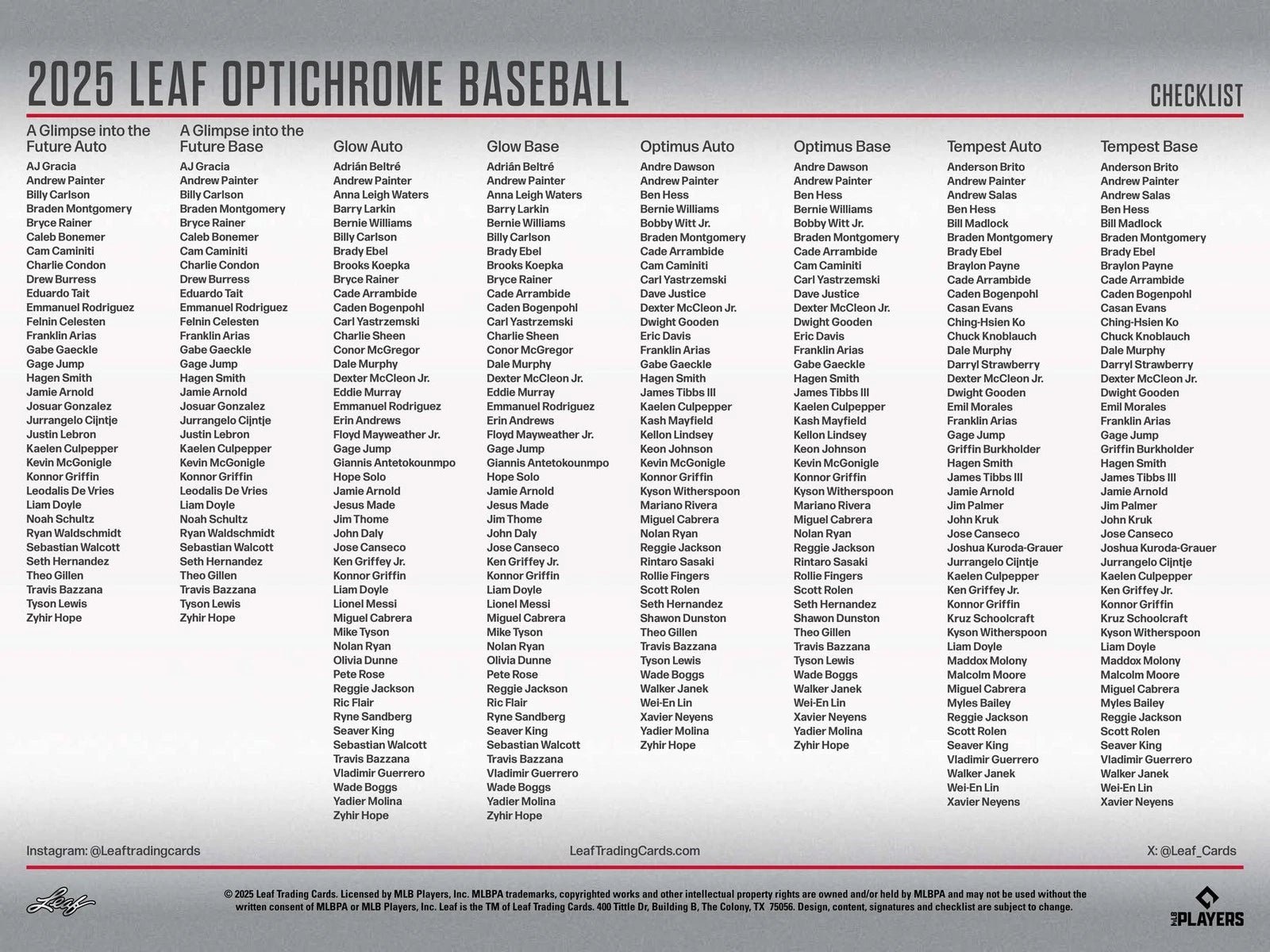Leaf Optichrome Baseball 2025 Hobby Box - Image 11