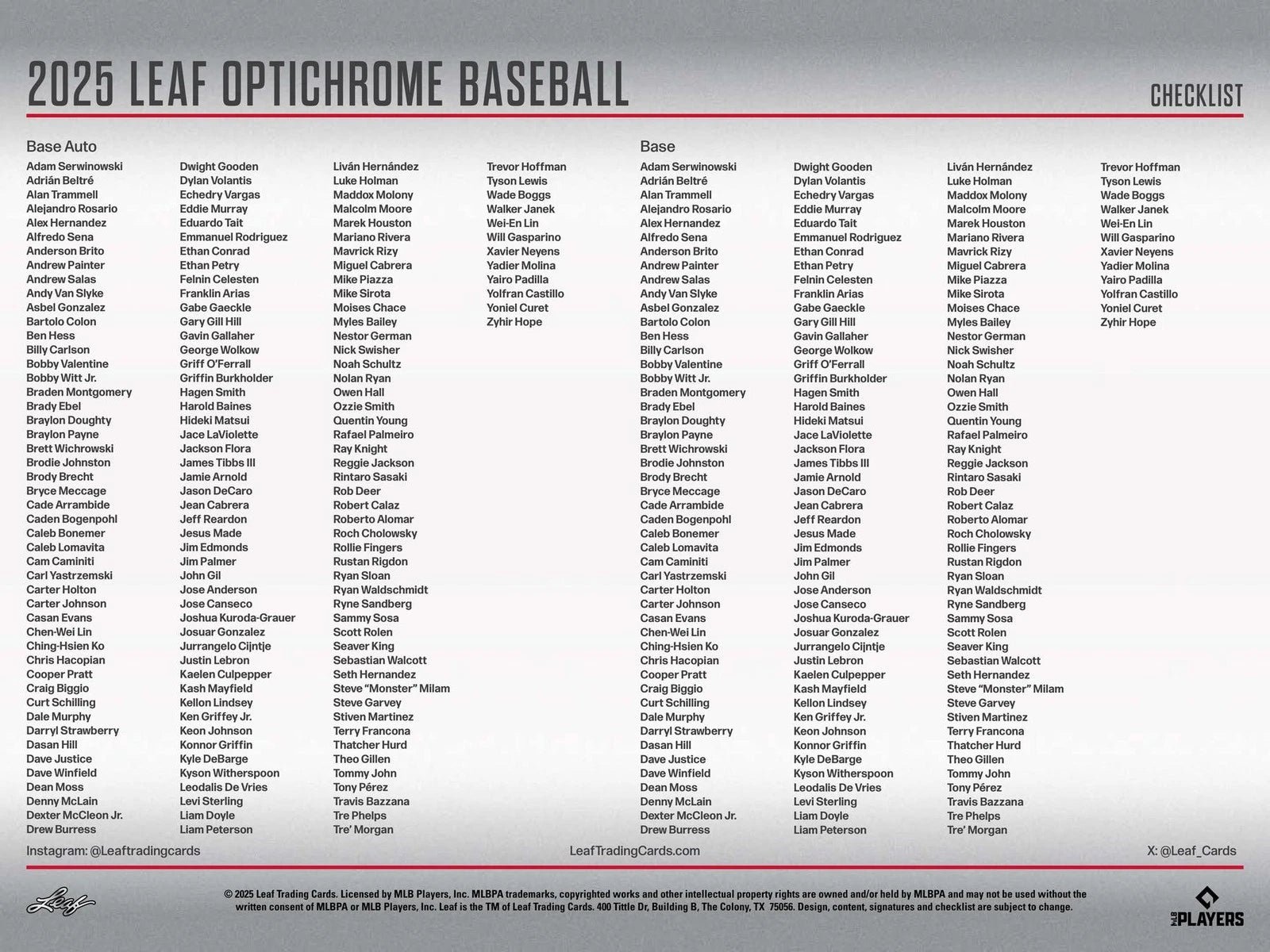 Leaf Optichrome Baseball 2025 Hobby Box - Image 12